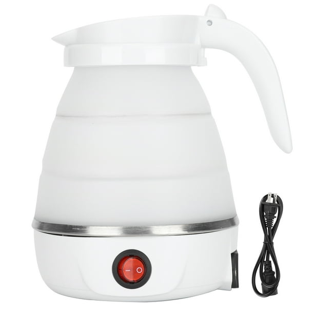 Hervidor de agua plegable portátil de silicona para el hogar, hervidor eléctrico de 400 W