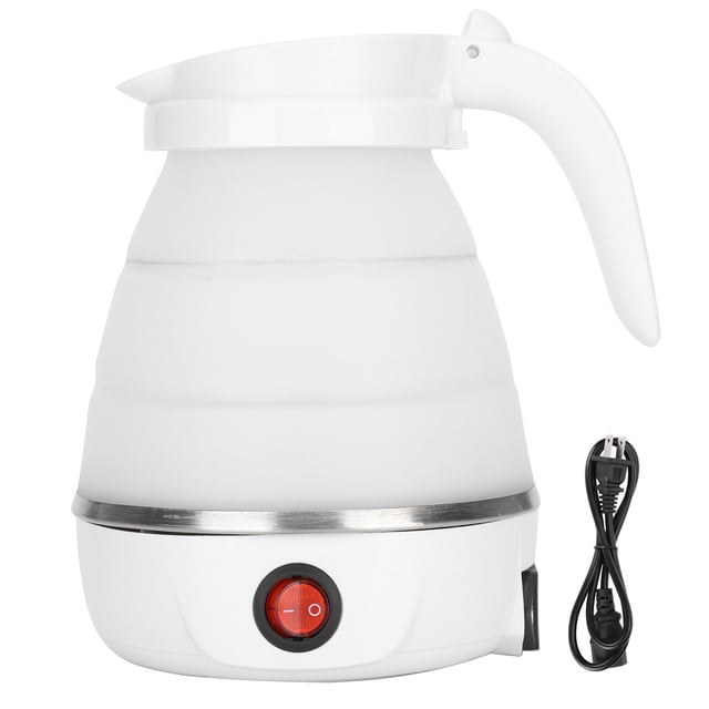 Hervidor de agua plegable portátil de silicona para el hogar, hervidor eléctrico de 400 W