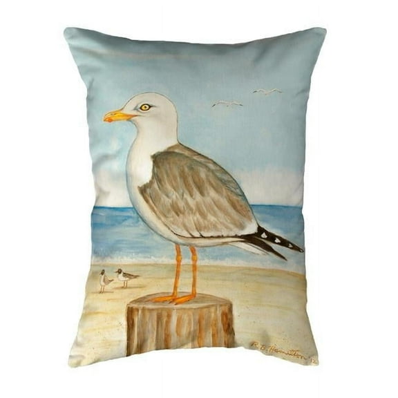 Betsy Drake KS271 11 x 14 in. Dicks Seagull Small No-Cord Pillow