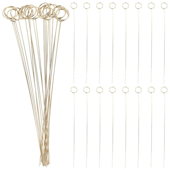 STRANDCHIC Floral Cards Clips Metal Golden 50Pcs for Wedding