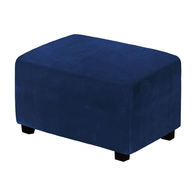 Ottoman Cover for Folding Storage Stool, Soft Furniture Protector, Full Cover Stretch Fabric, Spill Stain Resistant, Easy Care Machine Washable