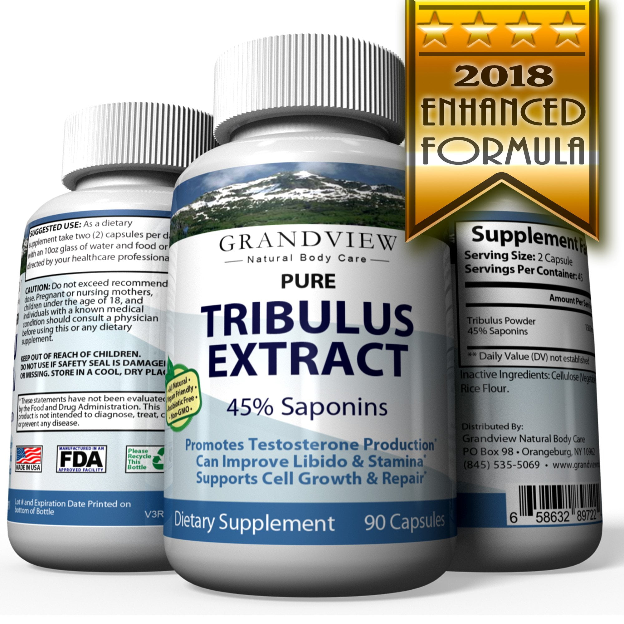 Tribulus Pure All Natural, 100 Pure Helps Balance Hormone Levels