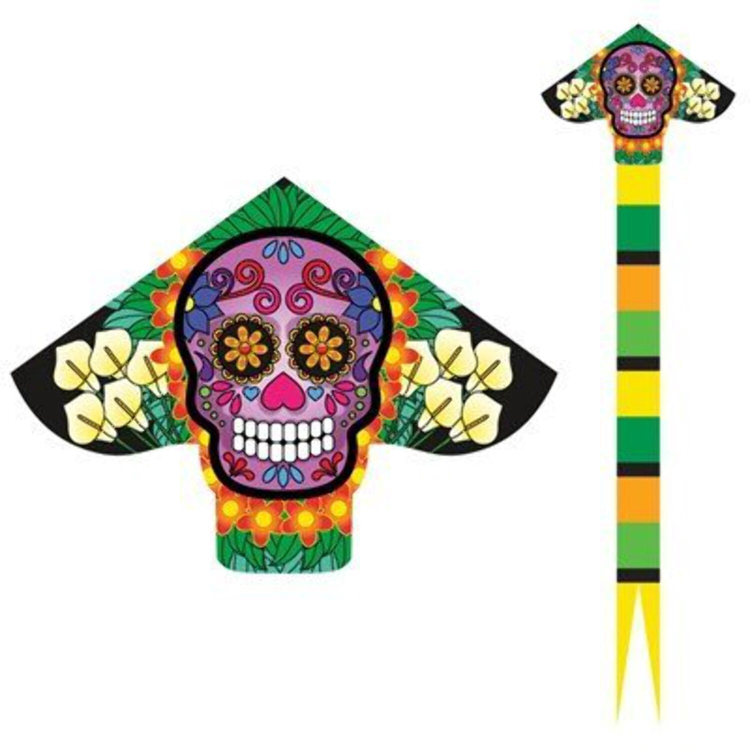 WindNSun Delta XLT Skull 40" Wide Deluxe Nylon Kite