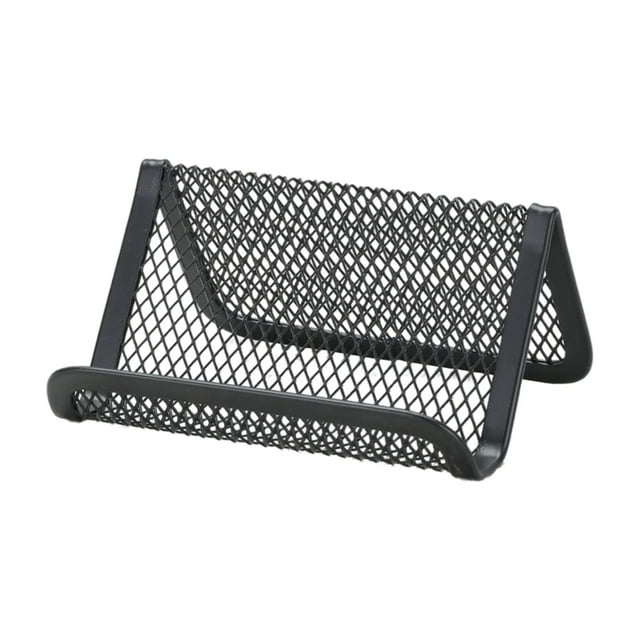 Metal Business Cardsmetal Mesh Desk Business Card Holder Business Card Display & Storage Rack Desktop Card Organization Tool