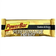 PowerBar Performance Cookies & Cream Flavor Energy Bars, 12 count