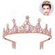 thumbnail image 2 of Corona de mujer - Diadema de reina de cristal vintage con peine para novias, bodas, cumpleaños y desfiles, 2 of 8