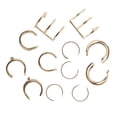 thumbnail image 4 of 6 Pares Del Clip No Piercing Del Del Oído De Las Mujeres En Los Pendientes -estilo - Sunnimix Orejera de acero inoxidable, 4 of 6