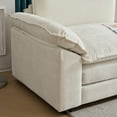 thumbnail image 6 of Ktaxon Sectional Sofa L Shaped Couch with Chaise Living Room Sleeper Set, 2 Seats with Chenille and Double Layer Cushions 86" W Beige, 6 of 13