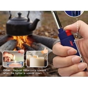 M-K Windproof Refillable Mini Torch Lighters, Set of 4, Multi-Use for Candles, BBQ, Camping, Outdoor, Random Colors