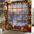 thumbnail image 4 of Tchckioa Christmas Farmhouse Shower Curtain for Bathroom,Waterproof and Privacy Hooks Bath Curtain,72x72, 4 of 6
