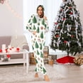thumbnail image 2 of Adult Christmas Onesie Christmas Tree Gifts Zipper One-Piece Pajamas Unisex with Pockets, 2 of 6
