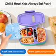 thumbnail image 4 of VOPOYO Cordless Electric Lunch Box for Kids, 2-in-1 Chill & Warm Heated Lunch Box with Ice Pack, Scheduled Heating, 5 Cup Capacity, Leak Proof, Removable Divider, for Girls Boys School Picnic, 4 of 8
