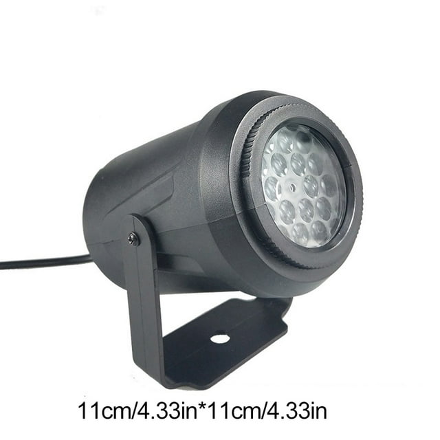 Projecteur Flocon de Neige 16 Couleurs Projecteur LED Lumières Rotatives de Noël pour Décoration Intérieure Ou Extérieure