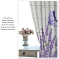 thumbnail image 5 of Lavender Floral Curtains, Lavender Flower Purple Window Treatments for Living Room Girls Woman Room Decor, Luxurious Elegant Purple Drapes 2 Panels, 42x54 Inch, 5 of 6