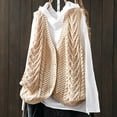 thumbnail image 2 of Hxshgdsn V Neck Knit Vest Sweaters For Women Button Up Sleeveless Pocket Winter Pullover Jumpers Jacket Fall Beige 3 Free Size, 2 of 5