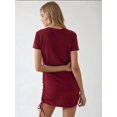 thumbnail image 5 of Textured Crew Neck Bodycon Mini Dress, 5 of 6