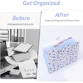 thumbnail image 2 of WarmHaven Expanding File Folder with 5 Pockets, Floral Accordion File Organizer for Important Document，Portable Receipt Paper Organizer，School Office Supplies,Blue, 2 of 8