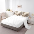 thumbnail image 5 of Homewish Floral Butterflies Bedding Comforter Set 7pcs for Kids Children Teens,Spring Garden Queen Bedding Sets Super Cozy,Chic Flowers Queen Sheet Sets,Lightweight Room Decor,Reversible, 5 of 8