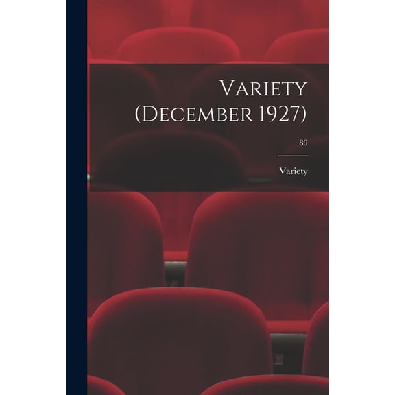 Variety (December 1927); 89, (Paperback)