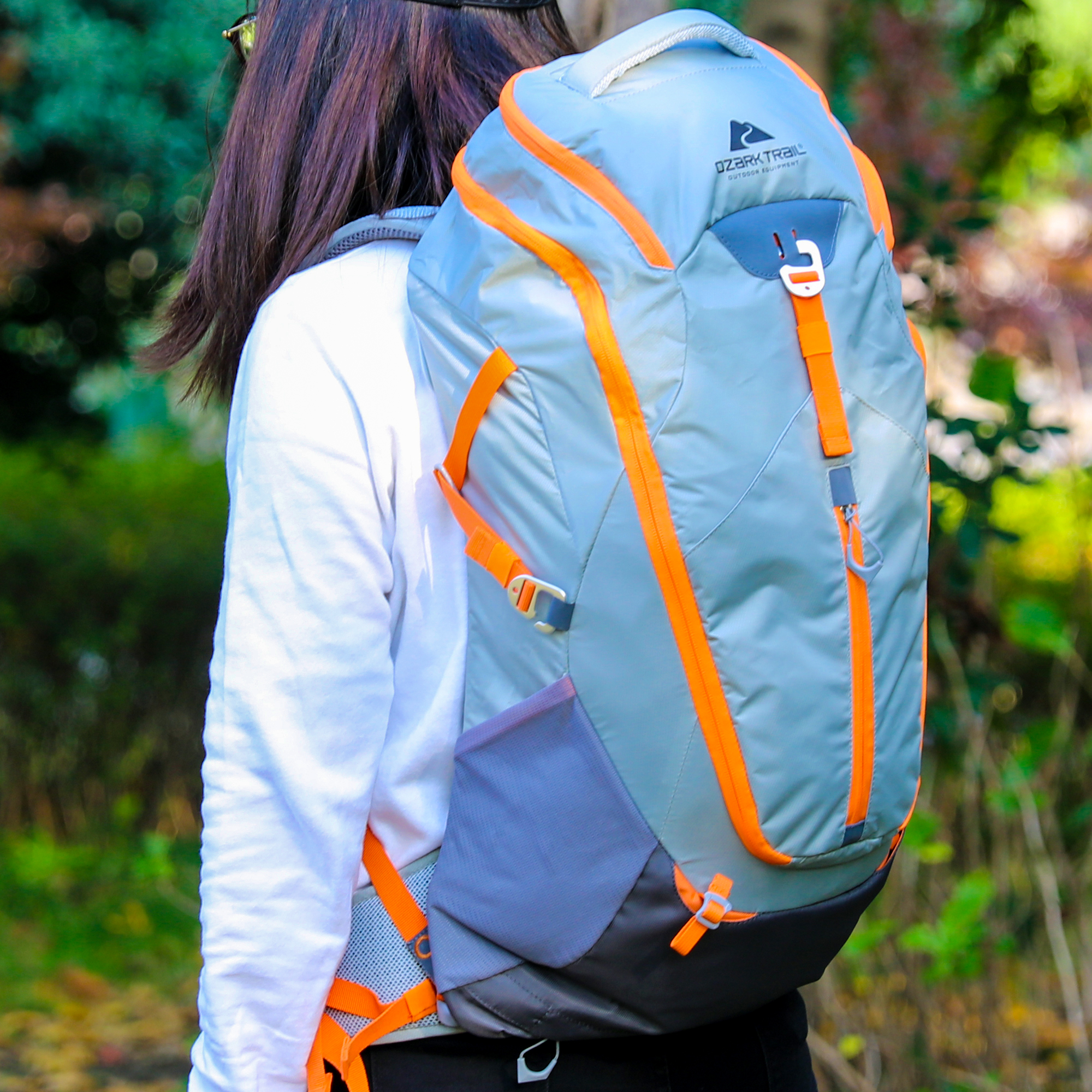 Ozark Trail 30 Liter Nylon Backpack, Adult, Unisex, Gray - image 2 of 5