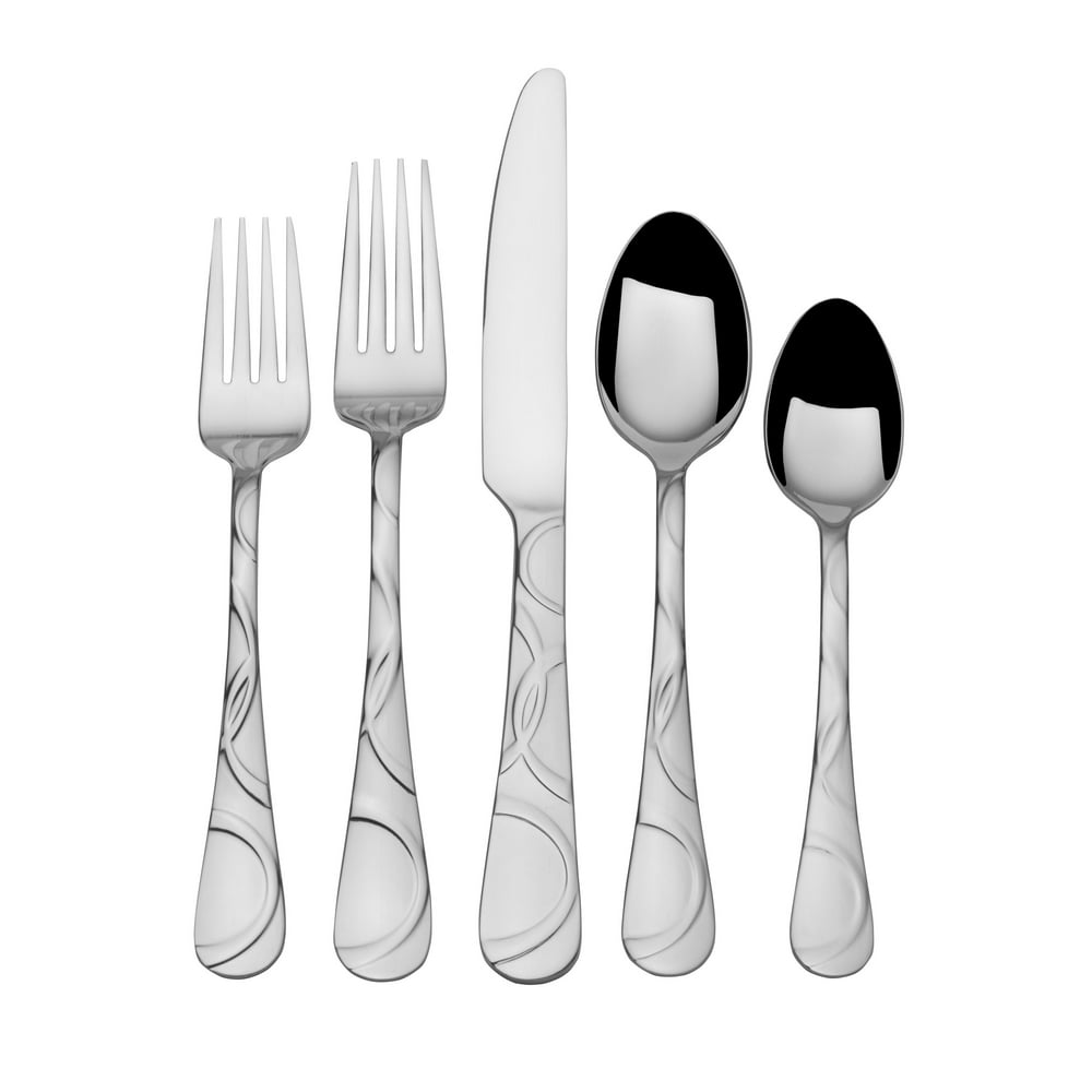 Pfaltzgraff Garland 20piece 18.0 Stainless Steel Flatware Set, Service of 4