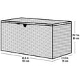 thumbnail image 4 of Arrow Spacemaker 4 x 2 x 2 ft Espresso 134 Gallon Steel Deck Box, 4 of 10