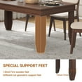 thumbnail image 2 of BeesClover 71 Inch Dining Table for 6 to 8, Modern Farmhouse Large Kitchen Table with 400Lbs Capacity, MDF Wooden Rectangular Dining Room Table with Sturdy Support for Family Gatherings, 2 of 8