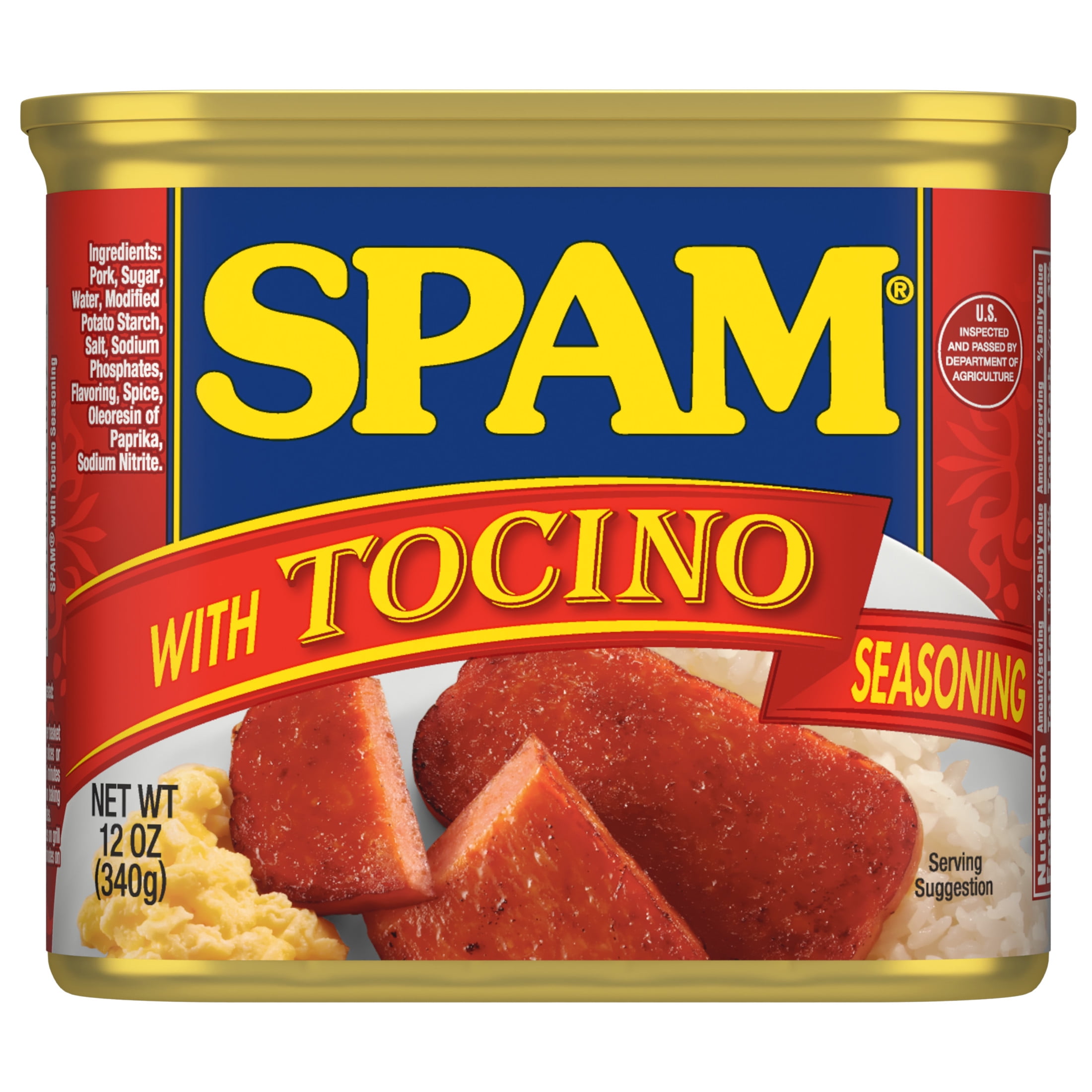 SPAM With Tocino Seasoning, 12 oz Can (12-pack)