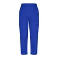 thumbnail image 6 of Htigea Scrubs Medical Uniform Women Scrubs Set Medical Scrubs Top and Pants Blue,2XL, 6 of 6