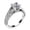 Silver, variant on YYKihy Fashion Full Diamond Love Imitation Zircon Ring Engagement Ring Jewelry Gifts