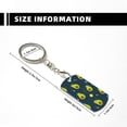 thumbnail image 3 of Uemuo Avocado in Space Pattern Rectangular Metal Keychain - Durable, Stylish, and Personalized Key Ring for Men and Women,Engraved Keychain,Gift Slim Sturdy Keychain, 3 of 7