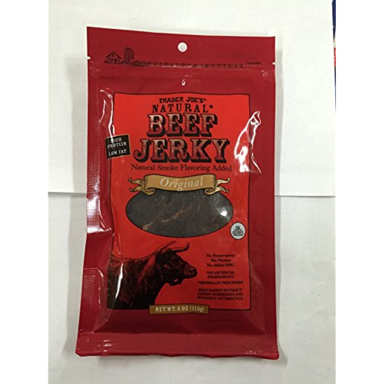 TJ Natural Beef Jerky Origina (Pack Of 6)