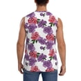 thumbnail image 4 of Daiia Peonies Printed Men's Tank Tops,Casual Soft Sleeveless Gym Muscle Shirts Bodybuilding Tee-XX-Large, 4 of 8
