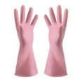 thumbnail image 1 of Guantes de limpieza de goma para cocina, reutilizables y ecológicos, para lavavajillas, para mascotas y coche, antideslizantes, de grado alimenticio, para fregar (paquete de 1 par), 1 of 5