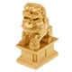 thumbnail image 3 of Un Par De Estatuas De Leones De Feng Shui Chino Escultura Leones Protección De La Oro s, 3 of 9