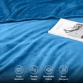 thumbnail image 4 of Ameha Cozy Fleece King Blanket 90x108 – Soft Lightweight Plush Blanket for Bed, All Season Comfort, Light Blue, 4 of 7