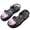 Black Sandals for Kid, variant on Girl's Clear Strap Flats Open Toe Fashion Forward Flexible with Buckle Closure for Summer Weddings and Formal Events Black 24