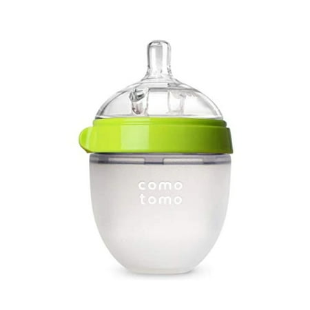 UPC: 0886074000111 | Comotomo Natural Feel Baby Bottle Green 5 Ounce