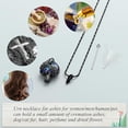 thumbnail image 6 of Birthstone Rose Flower Cremation Urn Necklace for Ashes Crystal Heart Memorial Jewelry for Women Cremation Necklace for Ashes Memorial Gift for Women Keepsake Gifts, 6 of 7