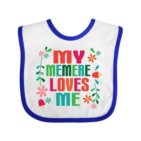 

Inktastic My Memere Loves Me Girls Gift Baby Girl Bib