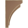 thumbnail image 3 of Ekena Millwork 2 1/2"W x 3 3/4"D x 6"H Mini Felix Wood Vintage Decor Corbel, Weathered Brown, 3 of 6