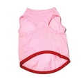 thumbnail image 2 of Greeniant Chalecos letras estilo fruta algodón transpirable camisetas para mascotas absorción de sudor ropa de cachorro medio disfraces traje patrón Ropa para mascotas Rosado XS Greeniant PT003720-01, 2 of 6