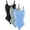 3 pcs: Black-Greyish blue-Blue, variant on 3 Packs Women's Shapewear Bodysuit Tummy Control Body Shaper Waist Snatching Body Suit Thong