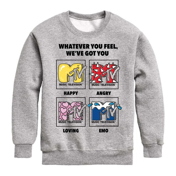 MTV Logo - Whatever You Feel, We've Got You - Toddler And Youth Crewneck Fleece Sweatshirt