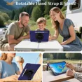 thumbnail image 4 of Protecive Case for Samsung Galaxy Tab S11 Ultra 14.6 inch 2025 SM-X930/X936B/X936E/X936U Shockporoof Cover with Pencil Holder Rotating Hand Strap & Stand Shoulder Strap & Universal Stylus Pen, 4 of 7