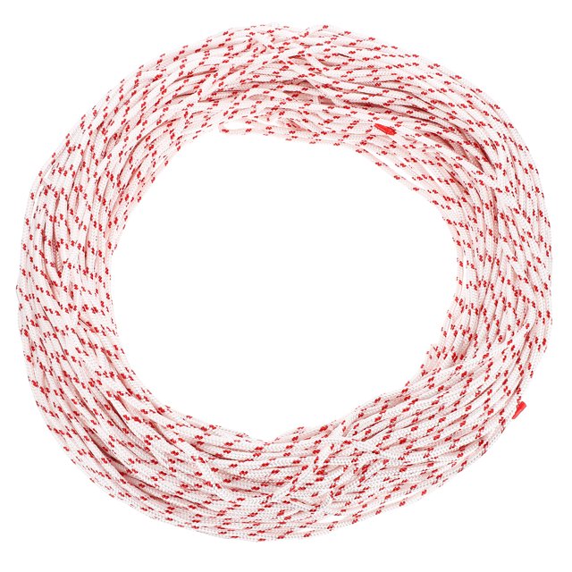 Corde de Démarrage à Rappel, 4.5mm Dia 100m 328 Pieds Corde en Polyester, Rouge et Blanc