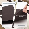 thumbnail image 2 of Manteles Individuales Reversibles Marrón – Juego de 6 Tapetes de Mesa Impermeables, Resistentes al Calor y Fáciles de Limpiar – Elegantes y Duraderos para el Uso Diario o Reuniones, 2 of 4