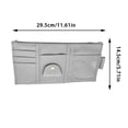 thumbnail image 5 of Car Sun Visor Organizer, Storage Pouch With Big Zipper Pocket, Sunglasses Holder & Elastic Bands, For Car Truck SUV Storage Pouch Accessories, Multi-Pocket Visor Organizer-grey, 5 of 6