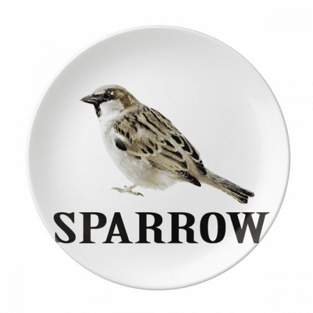 

Sparrows Birds Food Watch Plate Decorative Porcelain Salver Tableware Dinner Dish