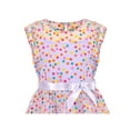 thumbnail image 5 of Girls Dress Multicolor Rainbow Polka Dot Retro Purple Tulle Party Gown 10 Years, 5 of 8